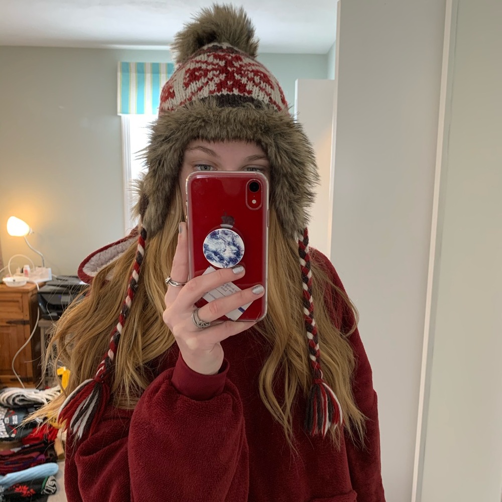Knit Hat with Pom Pom